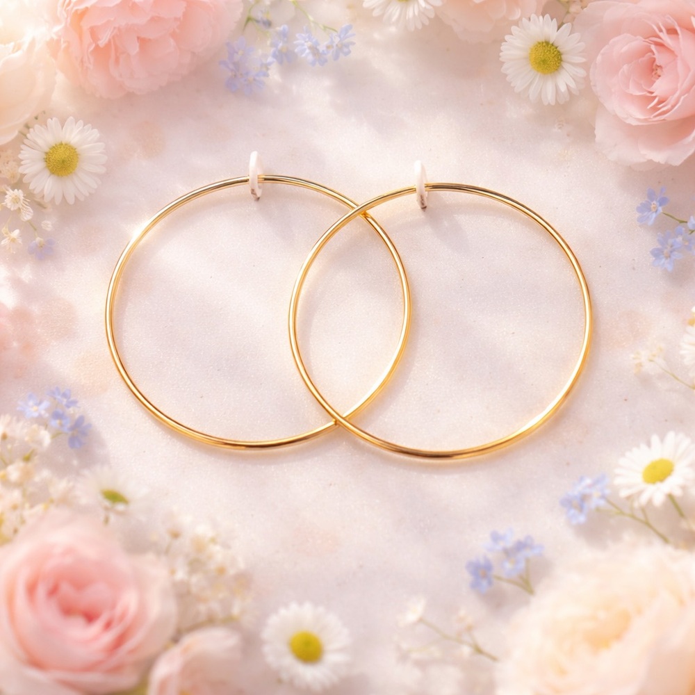 Elegant Gold Hoop Earrings